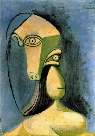 巴勃罗·毕加索 当代各类绘画作品 -  《女性胸围,1940,2》