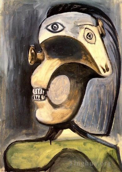 巴勃罗·毕加索 当代各类绘画作品 -  《女性胸围,1940》