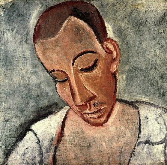 巴勃罗·毕加索 当代各类绘画作品 -  《海洋胸像,1907》