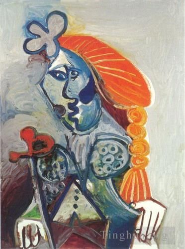 巴勃罗·毕加索 当代各类绘画作品 -  《斗牛士胸像,1970,2》