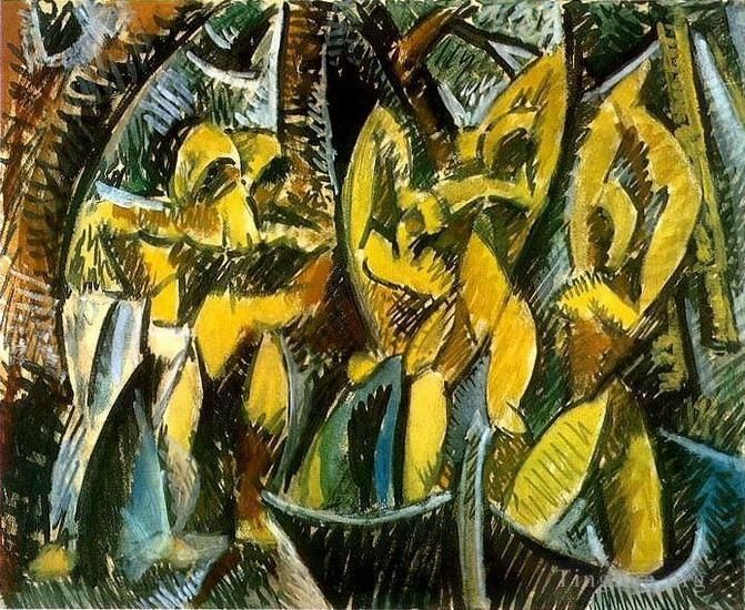 巴勃罗·毕加索 当代各类绘画作品 -  《五女,1907》