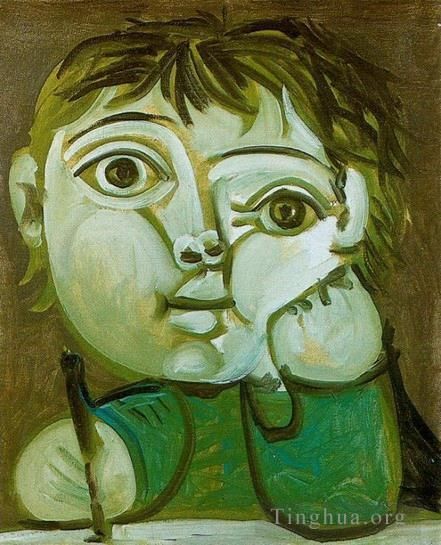 巴勃罗·毕加索 当代各类绘画作品 -  《克劳德·埃克里凡特,1951》