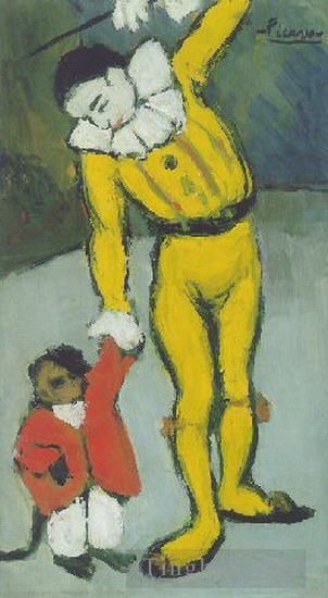 巴勃罗·毕加索 当代各类绘画作品 -  《小丑,1901》