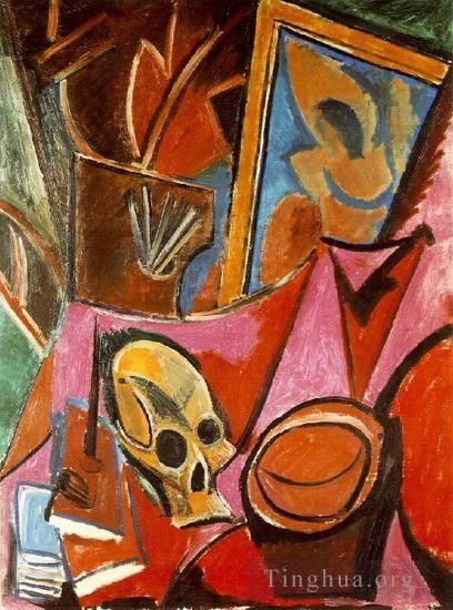 巴勃罗·毕加索 当代各类绘画作品 -  《作曲《死亡之日》1908》