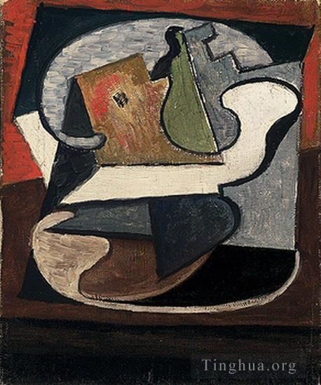 巴勃罗·毕加索 当代各类绘画作品 -  《1918年Compotier,avec,poire,et,pomme》