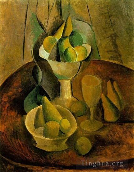巴勃罗·毕加索 当代各类绘画作品 -  《水果与蔬菜公司,1908》