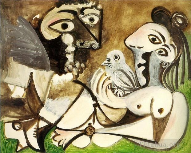 巴勃罗·毕加索 当代各类绘画作品 -  《情侣,1970》