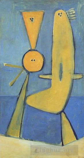 巴勃罗·毕加索 当代各类绘画作品 -  《海边情侣,1928》