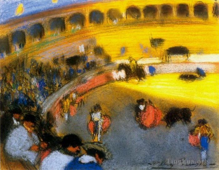 巴勃罗·毕加索 当代各类绘画作品 -  《1901,年金牛课程》