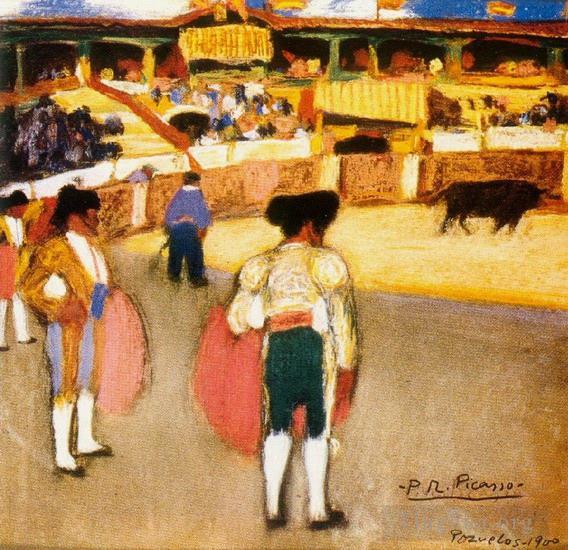 巴勃罗·毕加索作品《金牛斗牛课程,2,1900》