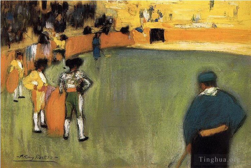 巴勃罗·毕加索作品《金牛斗牛课程,4,1900》