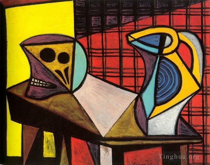 巴勃罗·毕加索 当代各类绘画作品 -  《鹤与皮谢,1946》