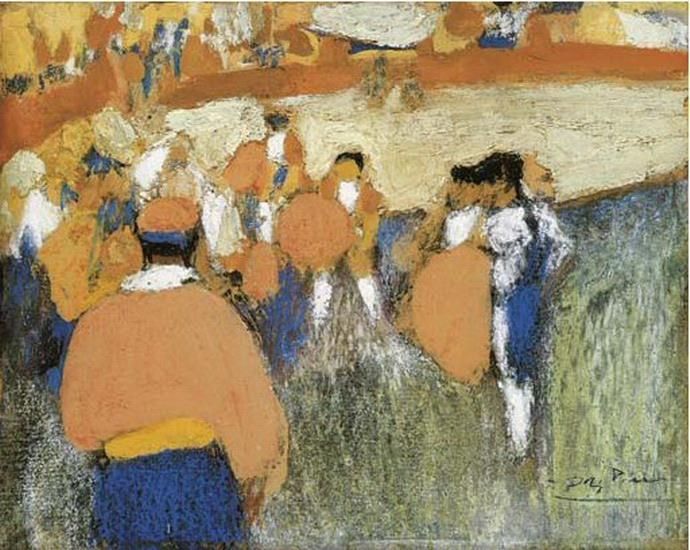 巴勃罗·毕加索 当代各类绘画作品 -  《丹斯·l·芳烃,1900》