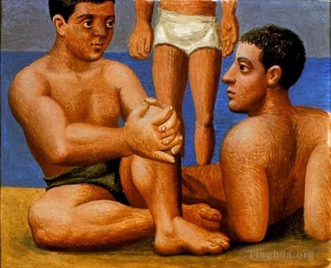 巴勃罗·毕加索 当代各类绘画作品 -  《双人拜格尼尔,1921》