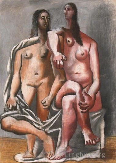 巴勃罗·毕加索 当代各类绘画作品 -  《双贝涅瑟斯,1920》