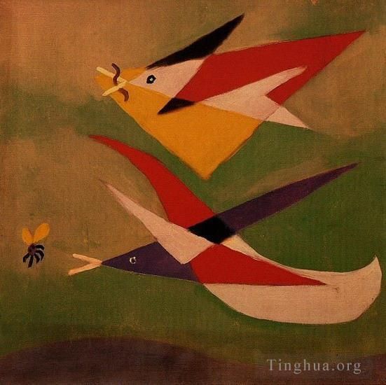 巴勃罗·毕加索 当代各类绘画作品 -  《双燕燕,1932》