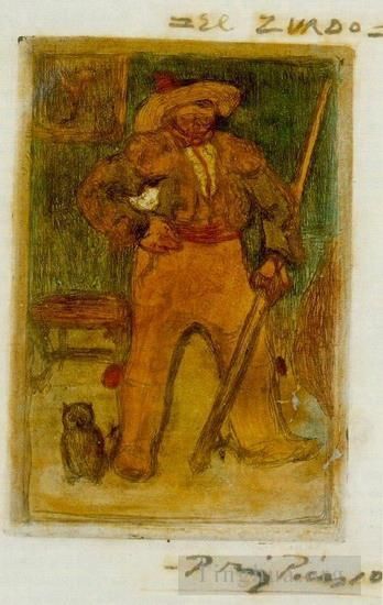 巴勃罗·毕加索 当代各类绘画作品 -  《埃尔祖尔多,1899》