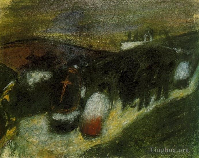 巴勃罗·毕加索 当代各类绘画作品 -  《娱乐农村1900》