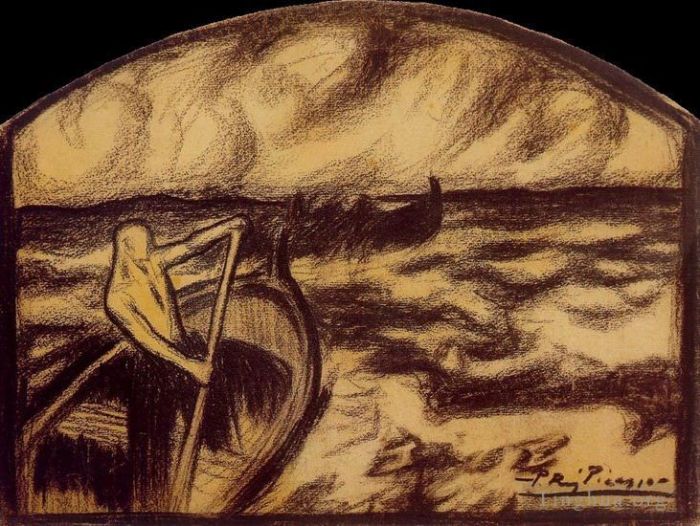 巴勃罗·毕加索 当代各类绘画作品 -  《Etre,ou,ne,pas,etre,1900》