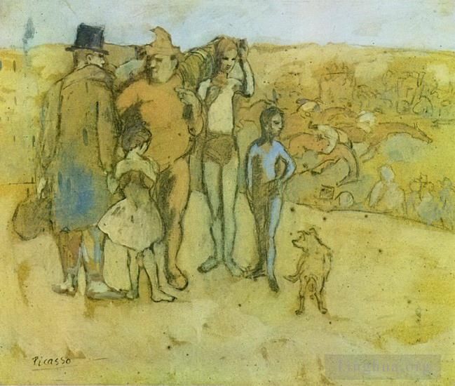 巴勃罗·毕加索 当代各类绘画作品 -  《1905,年盐银行家族》