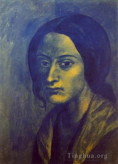 巴勃罗·毕加索 当代各类绘画作品 -  《圆圆的女人,1903》