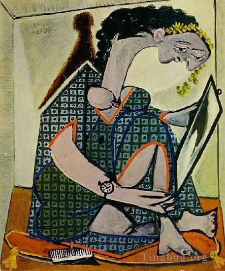 巴勃罗·毕加索 当代各类绘画作品 -  《蒙特的女人,1936》