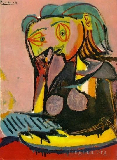 巴勃罗·毕加索 当代各类绘画作品 -  《名媛,2,1938》