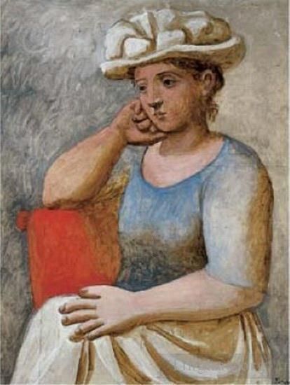 巴勃罗·毕加索 当代各类绘画作品 -  《1921,年白色起首女性荣誉奖》