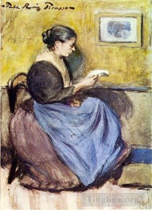 巴勃罗·毕加索的当代艺术作品《女人阿西,1903》
