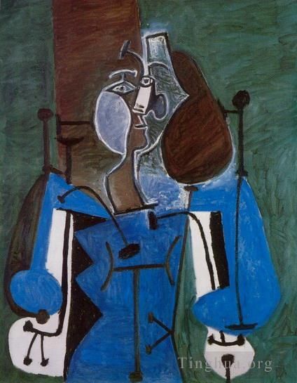 巴勃罗·毕加索 当代各类绘画作品 -  《女人,屁股,2,1939》