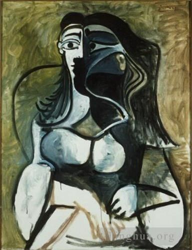 巴勃罗·毕加索 当代各类绘画作品 -  《1917,年的女人》