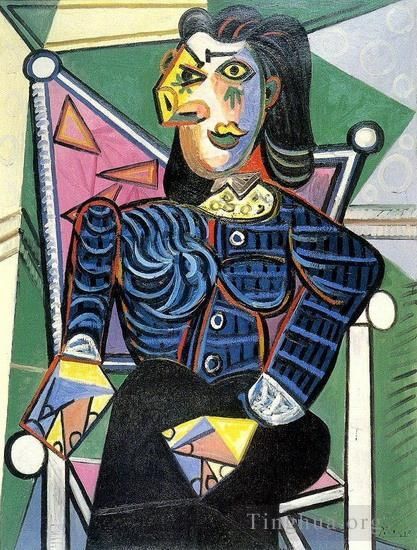 巴勃罗·毕加索 当代各类绘画作品 -  《1918,年的女人》