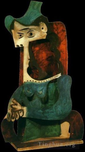 巴勃罗·毕加索的当代艺术作品《开头的女人,1947》