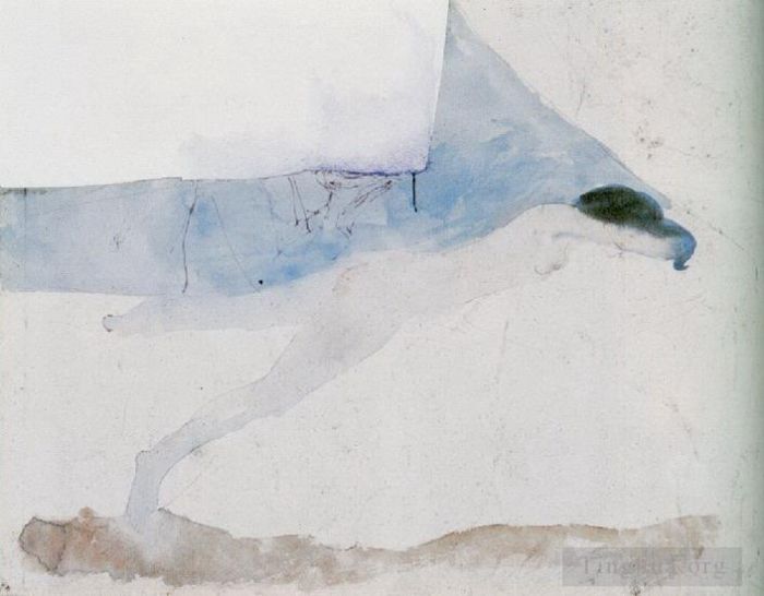 巴勃罗·毕加索 当代各类绘画作品 -  《沙发女郎,1904》