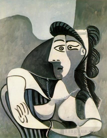 巴勃罗·毕加索 当代各类绘画作品 -  《女人与女人,1962》