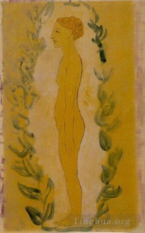 巴勃罗·毕加索的当代艺术作品《《女人》首秀,1899》