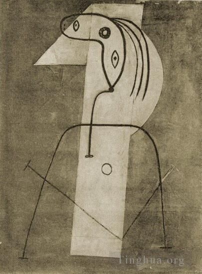 巴勃罗·毕加索 当代各类绘画作品 -  《《女人》首秀,1926》