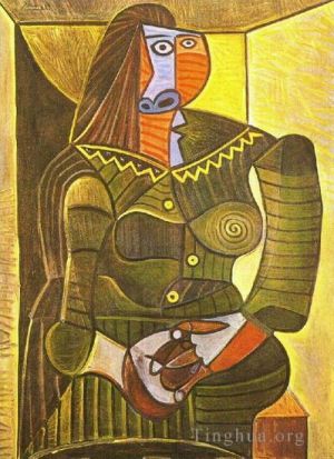 巴勃罗·毕加索的当代艺术作品《多拉·玛尔的女人,1943》