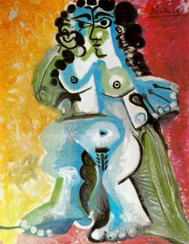 巴勃罗·毕加索 当代各类绘画作品 -  《女性裸体,1965》