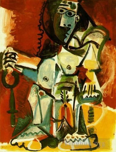 巴勃罗·毕加索 当代各类绘画作品 -  《1965,年的女人》