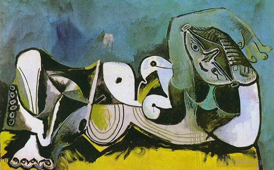 巴勃罗·毕加索作品《沙发上的女人,1941》