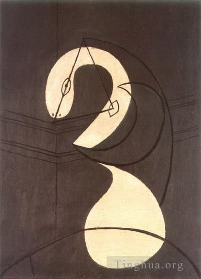 巴勃罗·毕加索 当代各类绘画作品 -  《女性头像,1930》