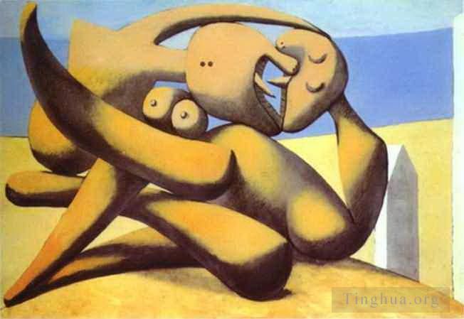 巴勃罗·毕加索 当代各类绘画作品 -  《海滩上的人物,1931》