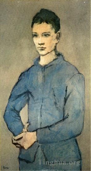 巴勃罗·毕加索 当代各类绘画作品 -  《嘉康蓝,1905》
