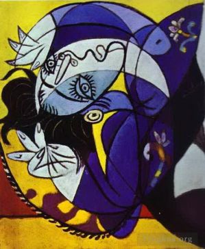 巴勃罗·毕加索的当代艺术作品《枕头上的女孩,1936》