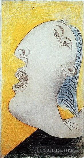巴勃罗·毕加索 当代各类绘画作品 -  《格尔尼卡图德,I,1937》
