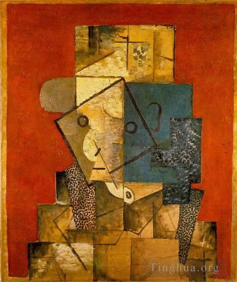 巴勃罗·毕加索 当代各类绘画作品 -  《男士1915》