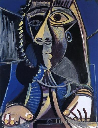 巴勃罗·毕加索 当代各类绘画作品 -  《男士1971》