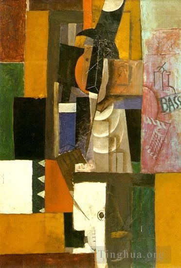 巴勃罗·毕加索 当代各类绘画作品 -  《吉他手,1912,2》