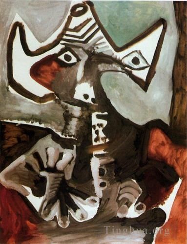 巴勃罗·毕加索 当代各类绘画作品 -  《男士阿西斯,1972》